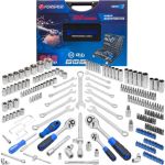 Набор инструментов Forsage NEW 1/4"", 3/8"", 1/2"", 6 гранные, 4-32 мм, 216 предметов F-38841(38841-5)(47791) (артикул 29805704) – фото 1
