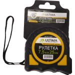 Рулетка Ultima 7,5 м х 25 мм, обрезиненный корпус, 131007 (артикул 16490734) – фото 1
