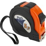 Рулетка с фиксатором PARK прорезиненный корпус, 5м x 19мм 105973 (артикул 28406840) – фото 1