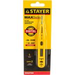 Цифровой тестер напряжения со световым индикатором 12-220В, 125мм STAYER MASTER 45290 (артикул 15595551) – фото 1