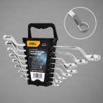 Набор накидных изогнутых гаечных ключей DELI 8 шт. DL150008A 98320 (артикул 23397555) – фото 1