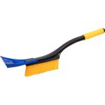 Зимняя щетка со скребком 55 см желтая щетина KRAFT KT 830063 (артикул 16045465) – фото 1