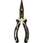 Длинногубцы RITTER Eco 160 мм, прямые, сталь 55, черный никель, двухкомпонентная рукоятка HT310216 (артикул 17261802) – фото 1