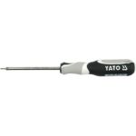 Отвертка YATO TORX Т6 х 75мм SVCM55 резиновая ручка YT-2742 (артикул 16522373) – фото 1