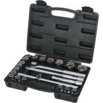 Набор торцевых головок BRENAR 22шт, 1/2"", 12-гранные, 8-32мм BRKNAS022 (артикул 26146943) – фото 1