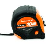 Измерительная рулетка BOHRER Мастер 10 м, 32 мм, 3 фиксации, с боковым фиксатором, обрезиненный ударопрочный корпус (48/6/1) 41021032 (артикул 27208476) – фото 1