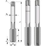 Набор метчиков из 2-х шт. MF12 шаг 1.25мм, мелкая резьба Bucovice Tools 110122 (артикул 15780229) – фото 1