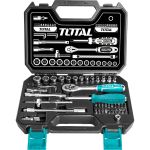 Набор инструмента, 1/4 45 предметов TOTAL THT141451 (артикул 15845018) – фото 1