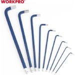 Ключи 6-гранные длинные с шаром WORKPRO 9шт. в держателе PRO WP222011 (артикул 27721728) – фото 1