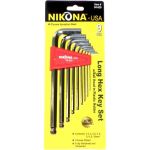 Набор шестигранных ключей NIKONA с шаровым окончанием, 9шт, 1.5-10мм 04-939 (артикул 16230381) – фото 1
