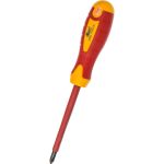 Диэлектрическая крестовая отвертка PH2х100 KRAFT KT 700430 (артикул 15965911) – фото 1