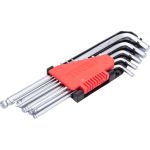 Набор торцовых ключей YATO CV, 12 предметов, HEX 1/16""-3/8"", с шаром, удлиненные YT-5838 (артикул 23140251) – фото 1