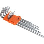 Набор Г-образных ключей TORX АвтоDело T10-T50 длинные с отверстием 9 предметов 39156 14641 (артикул 16002745) – фото 1