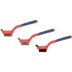 Набор корщеток WORKPRO нержавеющая сталь, медь, нейлон, 3 шт. WP253005 (артикул 23318577) – фото 1