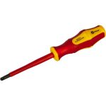Диэлектрическая отвертка КОБАЛЬТ Ultra Grip FL/PZ-2x100 мм, CR-V, двухкомпонентная рукоятка 799-734 (артикул 24426790) – фото 1