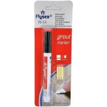 Маркер краска для плиточных швов Flysea Grout Marker 2-4 мм, 3 запасных наконечника, черный FS-53BLACK (артикул 25301109) – фото 1