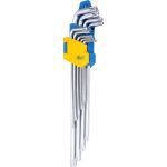 Набор торцевых Г-образных длинных torx ключей 9шт KRAFT KT 700565 (артикул 15966165) – фото 1
