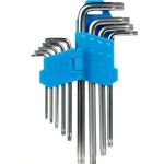 Набор ключей TORX c отверстием Smartbuy 9 шт, длинные TORX: 10, 15, 20, 25, 27, 30, 40, 50 SBT-TSL-9 (артикул 16774723) – фото 1