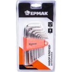 Набор ключей - шестигранников ЕРМАК 1,5-10мм, 9шт. (011) 657-011 (артикул 20568376) – фото 1
