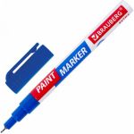 Лаковый маркер-краска BRAUBERG EXTRA paint marker 1 мм, синий, улучшенная нитро-основа, 151961 (артикул 16729281) – фото 1