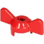 Усиленная ручка-бабочка MasterPlast для крана КРАСНАЯ, 1/2"-3/4", MP-У ИС.131176 (артикул 15982167) – фото 1