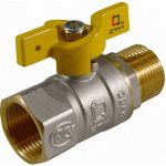 Шаровой кран для газа СТМ ГАЗ 1/2", г/ш, бабочка CGFMB012 (артикул 16198651) – фото 1