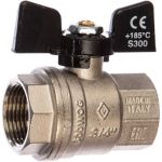 Шаровый кран Bugatti OREGON 3/4" в/в бант артикул 3020067 ИС.081013 (артикул 15647939) – фото 1