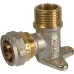 Уголок с креплением Terma 1/2"x16 мм штуцер/цанга ТRm 01803 35289 (артикул 16107885) – фото 1