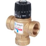 Термостатический смесительный клапан STOUT 3/4&nbsp;ВР,&nbsp;35-60°С, KV 1.6 SVM-0110-166020 (артикул 16105857) – фото 1
