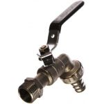 Шаровый усиленный водоразборный кран MasterProf со штуцером 1/2" ручка ИС.080183 (артикул 15527947) – фото 1