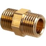 Ниппель 1/4 латунный Uni-Fitt 600G0000 (артикул 15615158) – фото 1