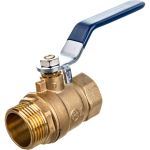 Шаровой кран RM -L Nickel 1 ВР-НР муфтовый, никелированный, ручка Ду25 Ру30 НК 11Б27п1 Ln-1FML (артикул 18297361) – фото 1