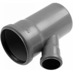 Тройник для канализации Flextron 110х50мм 45° градусов SVK-K14246 (артикул 16236297) – фото 1