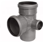 Крестовина Flextron двухплоскостная, правая для канализации 110х110х50/87 SVK-K712587 (артикул 16236309) – фото 1