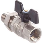 Шаровой полнопроходной кран с американкой STOUT ВР/НР RG008Q0F4S6BT7 (артикул 16053590) – фото 1