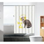 Тканевая шторка для ванной комнаты TERMA Рок-н-ролл MZ-101 180х180 см 20871 (артикул 16107557) – фото 1