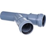 Канализационный тройник RTP D 32х32 мм, 45 град, серый 27155 (артикул 16183918) – фото 1