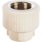 Комбинированная муфта PRO AQUA PP-R ВР белая d-20 мм 3/4" PA22010Pb (артикул 15791801) – фото 1