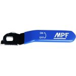 Ручка длинная усиленная для крана MPF 1/2"- 3/4", прорезиненная СИНЯЯ ИС.131177 (артикул 16459458) – фото 1