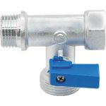 Шаровой кран FORNARA трехпроходной, латунь хpом, 1/2x3/4х1/2 В-Н-Н 10972 (артикул 16212154) – фото 1