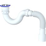 Прямоточный сифон для душевого поддона Unicorn G32 1.1/2 х40 c универсальной гофротрубой 40х40/50 ИС.110381 (артикул 15945564) – фото 1