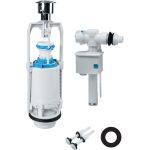 Одноуровневая водосливная арматура боковой подвод Тип А, круглая резинка IDDIS F012400-0005 (артикул 15773033) – фото 1