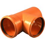 Тройник для наружной канализации Flextron 160х160мм, 87° градусов SVK-KN70161687 (артикул 16236413) – фото 1
