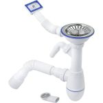Сифон для кухни Unicorn В427 3.1/2 х40 универсальная гофротруба 40х40/50 ИС.110431 (артикул 15945605) – фото 1