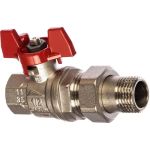 Шаровой кран RuB с накидной гайкой ("американка"), 1/2" DN15 PN40, ВР-ВР, серия MILANO (S.90) S90D36 (артикул 15785978) – фото 1