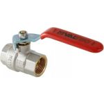 Шаровой кран, стальная рукоятка 1/2 вн.-вн. Valtec BASE VT.214.N.04 (артикул 15637158) – фото 1