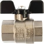 Шаровой полнопроходной кран STOUT ВР/ВР, ручка бабочка 3/4 RG008Q0LA66MAJ (артикул 16053627) – фото 1