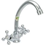 Двуручный смеситель для мойки Juguni JGN0440, кран-букса керамический, хром/мах 0402.658 (артикул 16102949) – фото 1