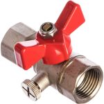 Шаровой кран для подключения манометра 1/2вн. -1/2вн. Valtec VT.807.N.0404 (артикул 15637182) – фото 1