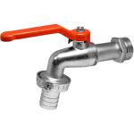 Шаровый водоразборный кран MasterProf со штуцером 1/2 ручка ДС.020047 (артикул 15945638) – фото 1